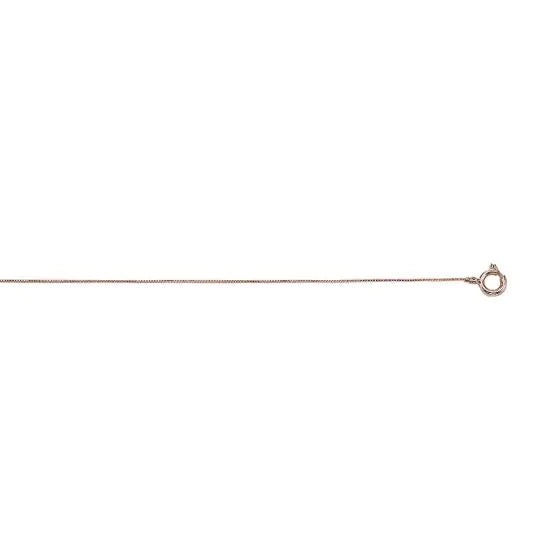 10K SOLID Gold .45mm Classic Box Chain DAINTY MINIMALIST FINE