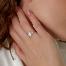 1.50 ctw 14k Pear Shaped Lab Grown Diamond Three Stone Engagement Ring